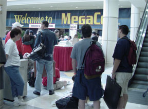 MegaCon 2003  HDS is such a whinner.... this line is nothing to the cattle run at DragonCon if you wait too long to get your tickets.